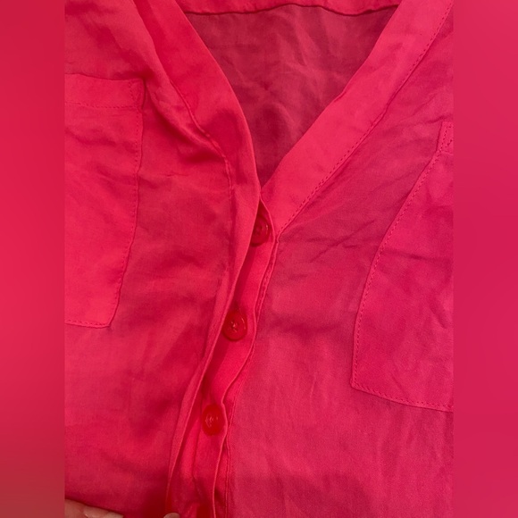 Torrid Woman’s Pink Rayon Tank Top Drawstring on waist Size 1 - Picture 5 of 8